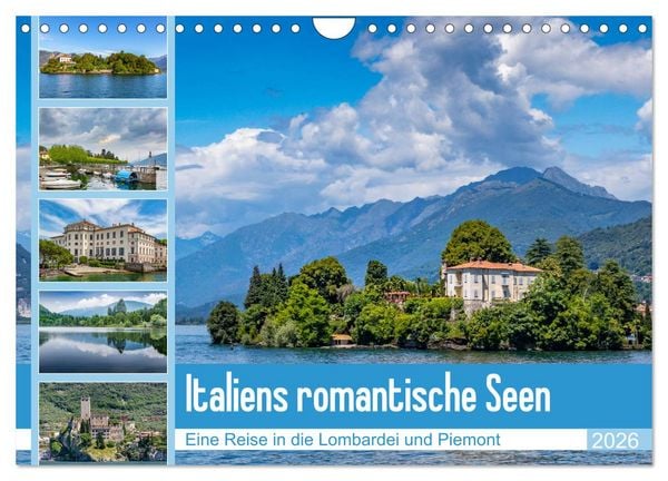 Produktbild: Italiens romantische Seen (Wandkalender 2026 DIN A4 quer), CALVENDO Monatskalender