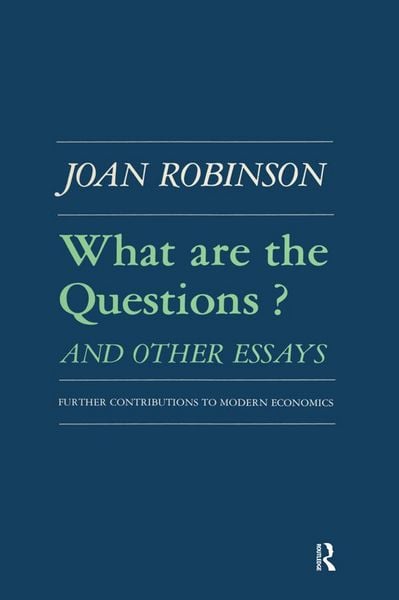 Produktbild: What are the Questions and Other Essays