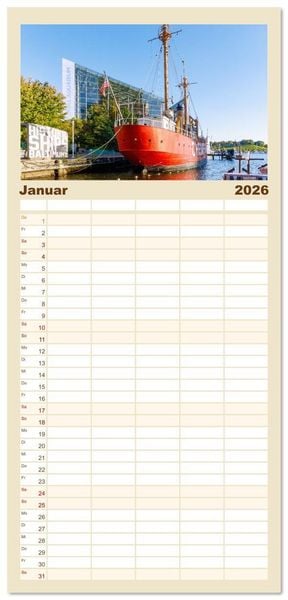 Produktbild: Familienplaner 2026 - Baltimore. Maritimer Charme an der Ostk&uuml;ste der USA mit 5 Spalten (Wandkalender, 21 x 45 cm) CALVENDO