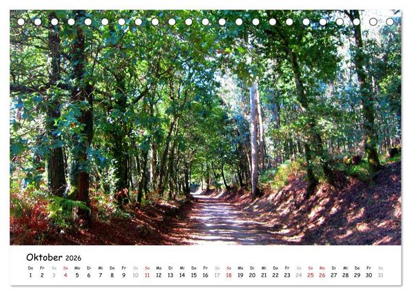 Produktbild: Camino Portugues - Jakobsweg (Tischkalender 2026 DIN A5 quer), CALVENDO Monatskalender
