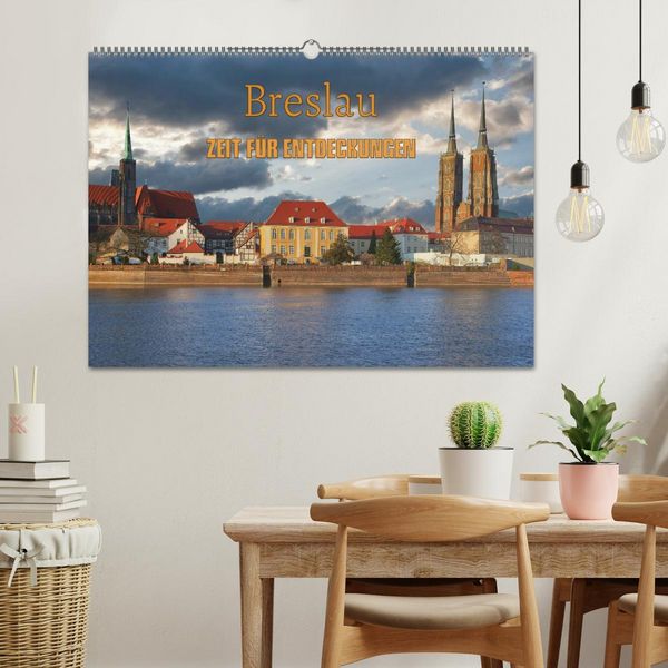 Produktbild: Breslau &ndash; Zeit f&uuml;r Entdeckungen (Wandkalender 2026 DIN A2 quer), CALVENDO Monatskalender