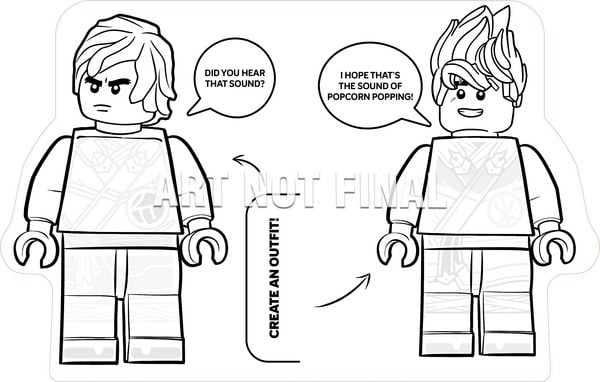 Produktbild: LEGO&reg; NINJAGO&reg; - Mein gro&szlig;es Minifigur-Malbuch