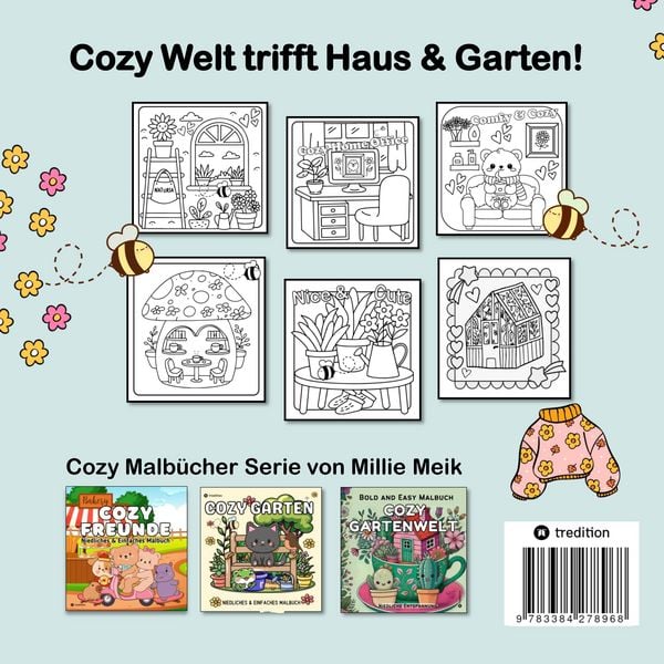 Produktbild: Cozy Malbuch: Cozy Home Einfaches Malbuch Cute & Comfy Haus und Garten