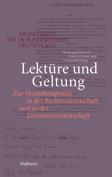 Produktbild: Lekt&uuml;re und Geltung
