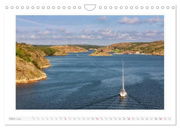 Produktbild: Bohusl&auml;n. Lysekil - Fiskeb&auml;ckskil - Grundsund (Wandkalender 2026 DIN A4 quer), CALVENDO Monatskalender