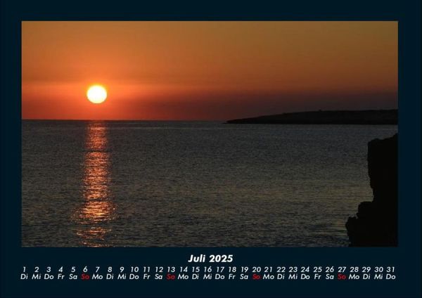 Produktbild: Sonnenunterg&auml;nge 2025 Fotokalender DIN A4