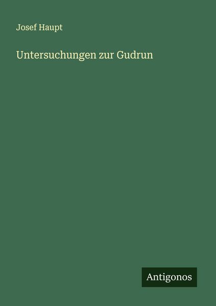 Produktbild: Untersuchungen zur Gudrun