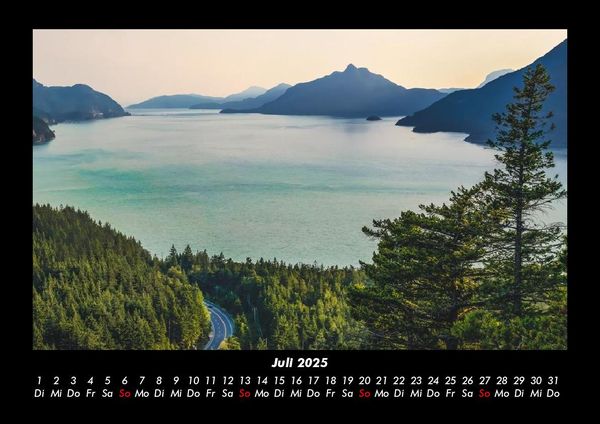 Produktbild: Landschaftskalender 2025 Fotokalender DIN A3