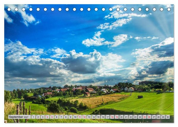 Produktbild: Die Stauden, eine Landschaft aus dem Bilderbuch (Tischkalender 2027 DIN A5 quer), CALVENDO Monatskalender