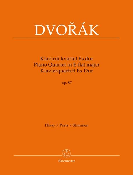 Produktbild: Klavierquartett Es-Dur op. 87 (Klav&iacute;rn&iacute; kvartet Es dur op. 87)