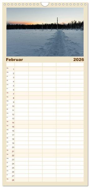 Produktbild: Familienplaner 2026 - Heimat der Samen mit 5 Spalten (Wandkalender, 21 x 45 cm) CALVENDO