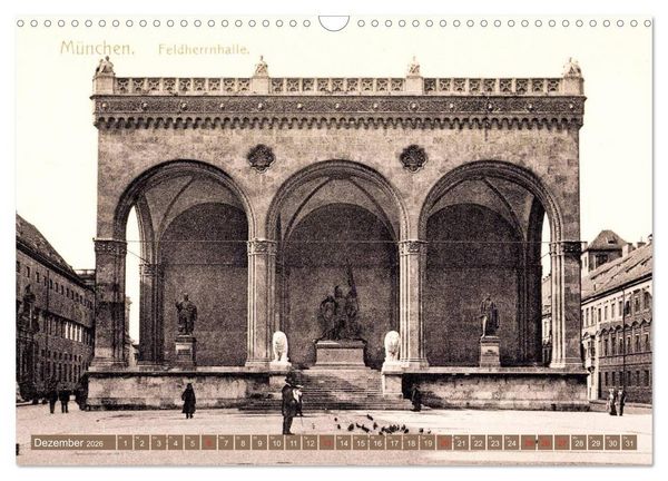 Produktbild: Spaziergang durch M&uuml;nchen &ndash; Die Stadt auf historischen Karten (Wandkalender 2026 DIN A3 quer), CALVENDO Monatskalender