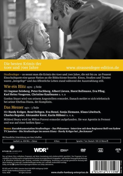 Produktbild: Stra&szlig;enfeger 07 - Wie ein Blitz / Das Messer [4 DVDs]