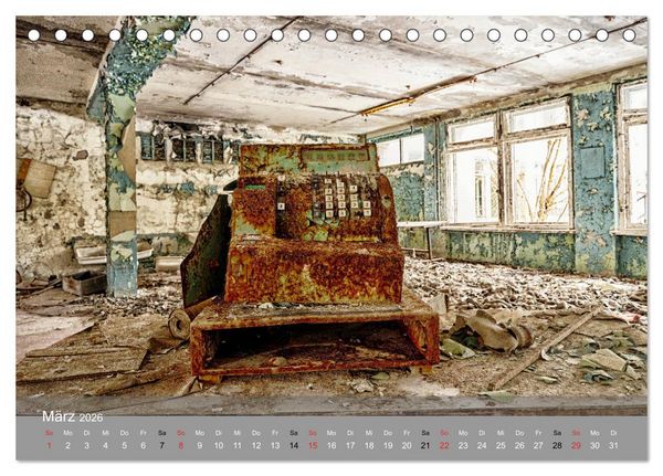 Produktbild: Tschernobyl - In der Sperrzone (Tischkalender 2026 DIN A5 quer), CALVENDO Monatskalender