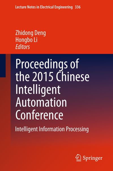 Produktbild: Proceedings of the 2015 Chinese Intelligent Automation Conference