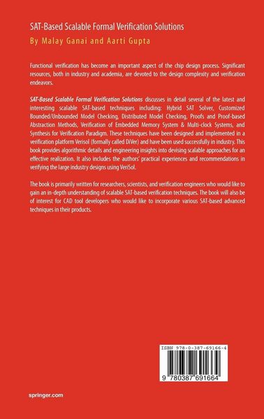 Produktbild: SAT-Based Scalable Formal Verification Solutions