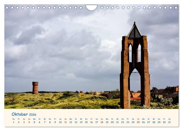 Produktbild: Urlaub auf Borkum (Wandkalender 2026 DIN A4 quer), CALVENDO Monatskalender