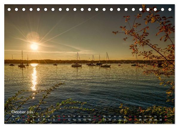 Produktbild: Impressionen vom Starnberger See (Tischkalender 2026 DIN A5 quer), CALVENDO Monatskalender