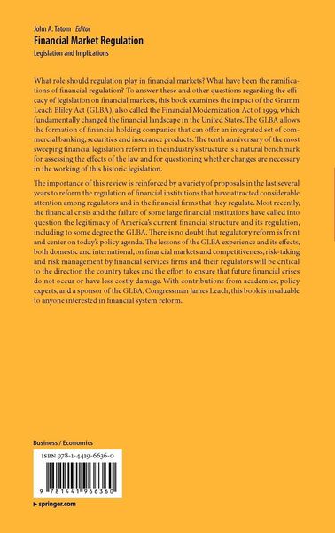 Produktbild: Financial Market Regulation