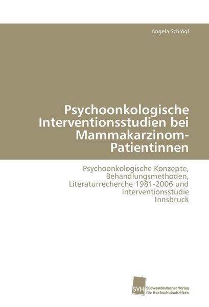 Produktbild: Psychoonkologische Interventionsstudien bei Mammakarzinom-Patientinnen