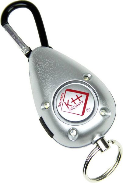 Produktbild: Kh-security Taschenalarm Silber mit LED 100190