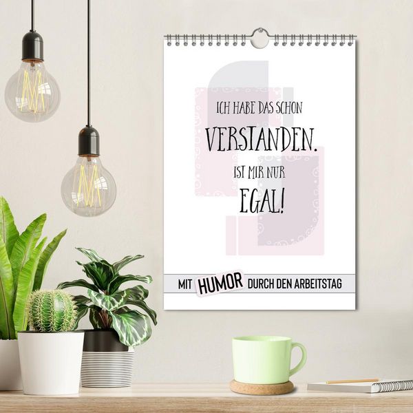 Produktbild: Mit Humor durch den Arbeitstag (Wandkalender 2026 DIN A4 hoch), CALVENDO Monatskalender