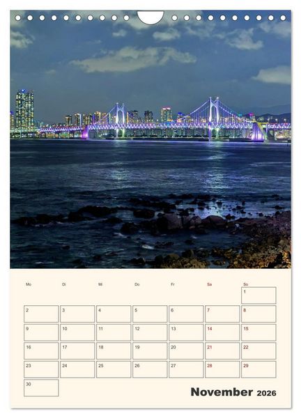 Produktbild: Busan - Eine Reise durch das Herz der K&uuml;stenstadt (Wandkalender 2026 DIN A4 hoch), CALVENDO Monatskalender