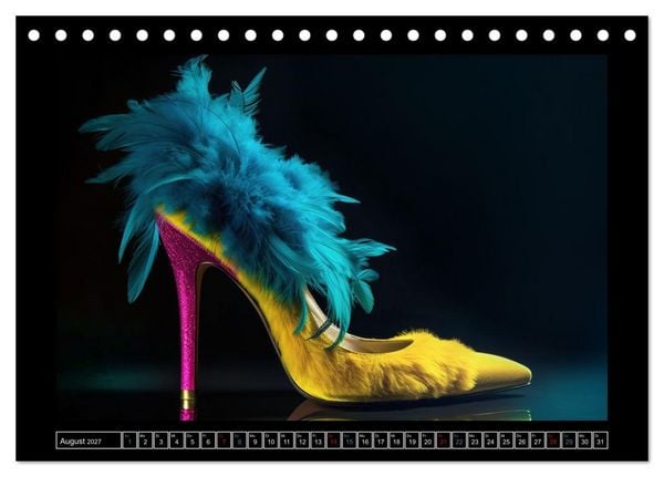 Produktbild: high heel verf&uuml;hrerisch sch&ouml;n (Tischkalender 2027 DIN A5 quer), CALVENDO Monatskalender