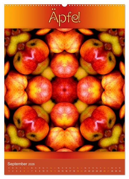 Produktbild: Kulinarische Mandalas (Wandkalender 2026 DIN A2 hoch), CALVENDO Monatskalender