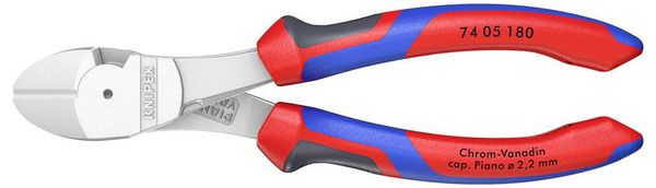Produktbild: Knipex 74 05 180 Werkstatt Kraft-Seitenschneider mit Facette 180mm