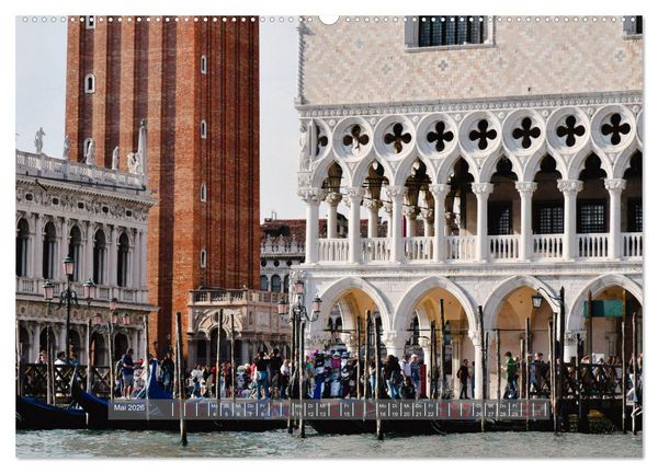 Produktbild: Sehnsuchtsort Venedig 2026 (hochwertiger Premium Wandkalender 2026 DIN A2 quer), Kunstdruck in Hochglanz