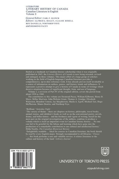 Produktbild: Literary History of Canada