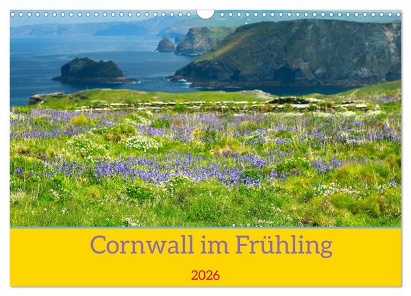 Produktbild: Cornwall im Fr&uuml;hling (Wandkalender 2026 DIN A3 quer), CALVENDO Monatskalender