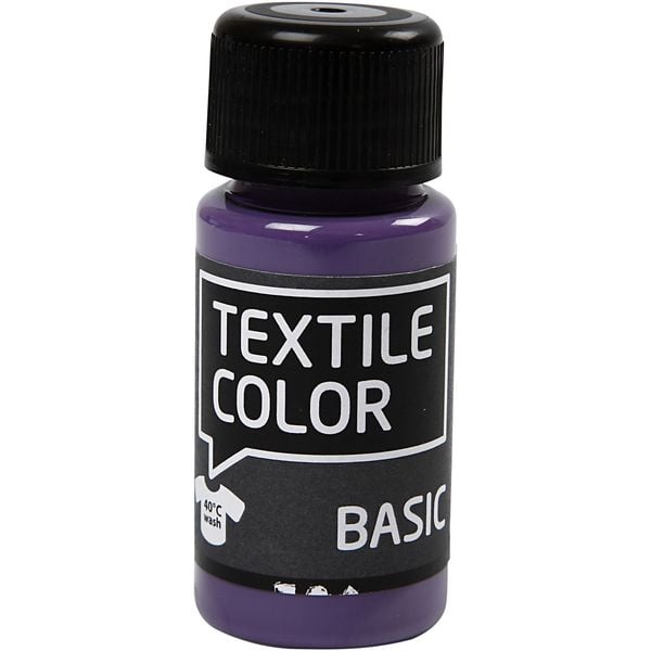 Creativ Company Textilfarbe, Lavendel, 50 ml, 1 Fläschchen
