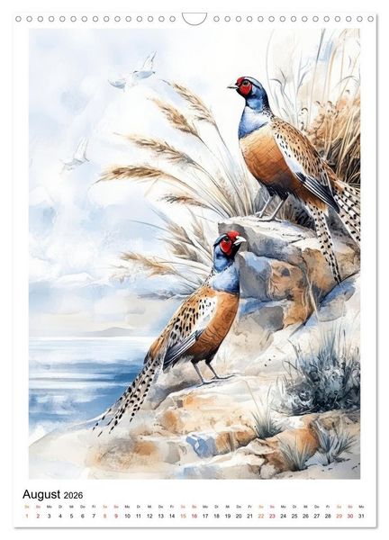 Produktbild: V&ouml;gel - gefiederte Freunde in Wald und Feld (Wandkalender 2026 DIN A3 hoch), CALVENDO Monatskalender