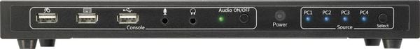 Produktbild: SpeaKa Professional 4 Port KVM-Umschalter HDMI USB 1920 x 1080 Pixel, 3840 x 2160 Pixel
