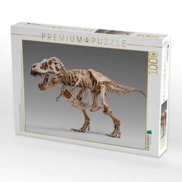 Produktbild: CALVENDO Puzzle Dinosaurier Tyrannosaurus Rex - K&ouml;nig der J&auml;ger | 1000 Teile Lege-Gr&ouml;&szlig;e 64x48cm Foto-Puzzle f&uuml;r gl&uuml;ckliche Stunden