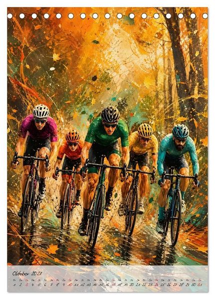 Produktbild: Herzschlag 180 - Wenn Rennradsport zur Kunst wird (Tischkalender 2027 DIN A5 hoch), CALVENDO Monatskalender