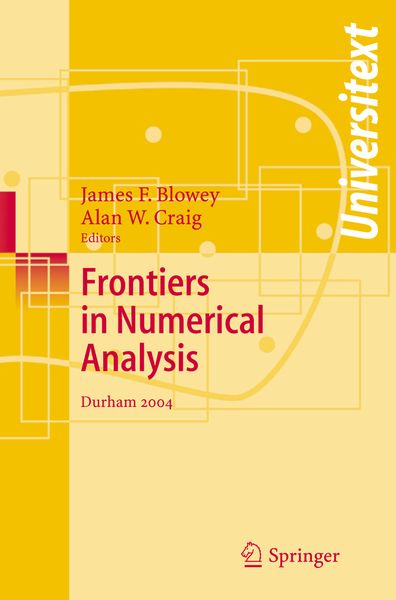 Produktbild: Frontiers of Numerical Analysis