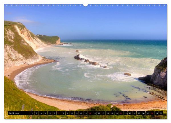 Produktbild: S&uuml;dwestengland - Dorset & Devon (hochwertiger Premium Wandkalender 2026 DIN A2 quer), Kunstdruck in Hochglanz