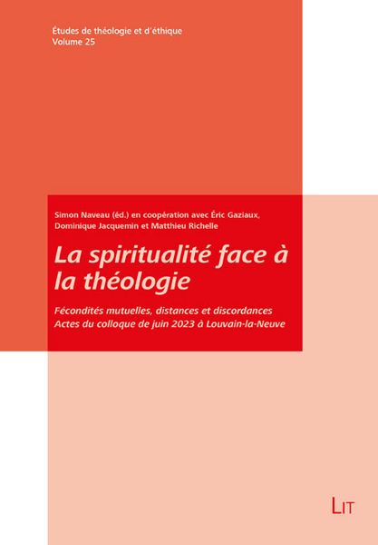 Produktbild: La spiritualit&eacute; face &agrave; la th&eacute;ologie