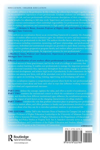 Produktbild: Becoming Socialized in Student Affairs Administration