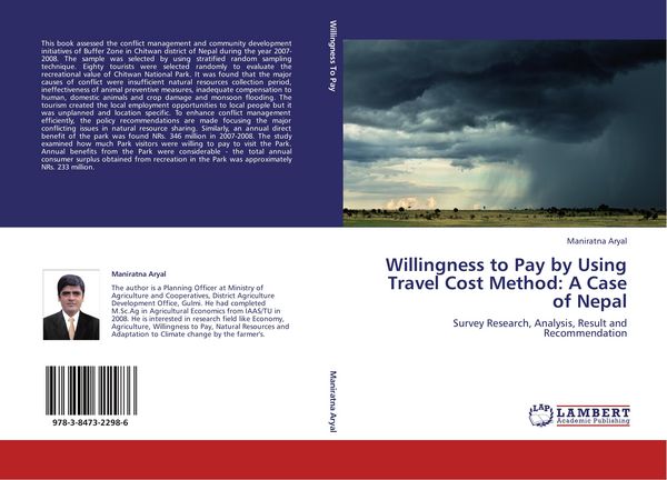 Produktbild: Willingness to Pay by Using Travel Cost Method: A Case of Nepal