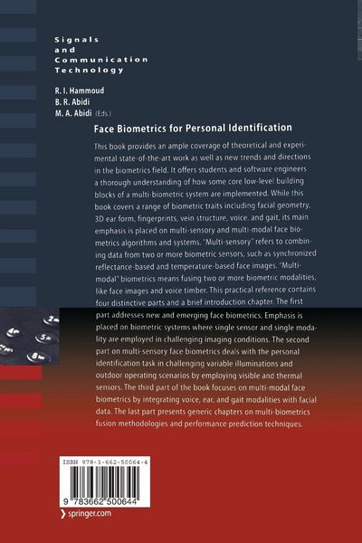 Produktbild: Face Biometrics for Personal Identification