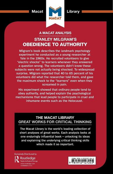Produktbild: An Analysis of Stanley Milgram's Obedience to Authority