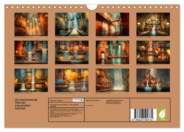 Produktbild: Die faszinierende Welt der industriellen &Auml;sthetik (Wandkalender 2026 DIN A4 quer), CALVENDO Monatskalender