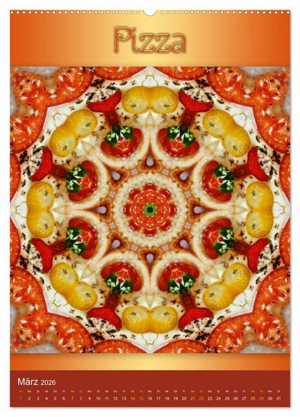 Produktbild: Kulinarische Mandalas (Wandkalender 2026 DIN A2 hoch), CALVENDO Monatskalender