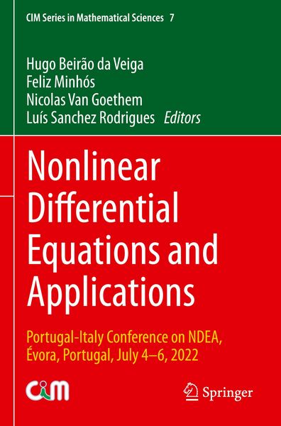 Produktbild: Nonlinear Differential Equations and Applications