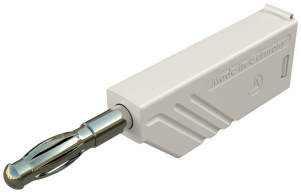 Hirschmann Test & Measurement LAS N WS Au Lamellenstecker Stecker, gerade Stift-Ø: 4 mm Weiß 1 St.