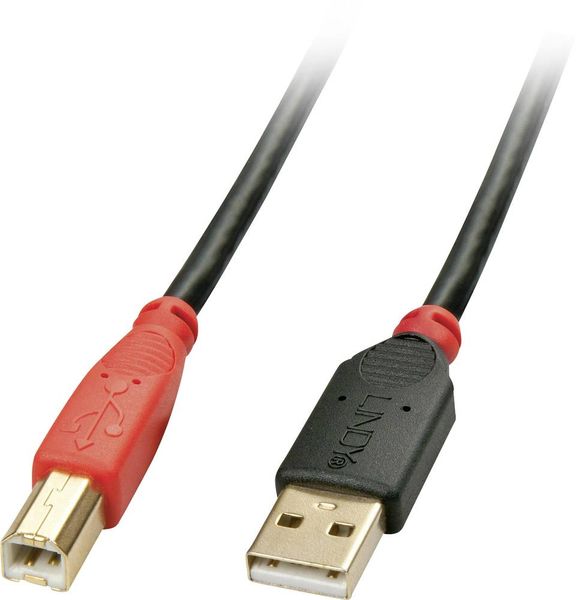 LINDY USB-Kabel USB 2.0 USB-A Stecker, USB-A Buchse 15.00m Schwarz 42762